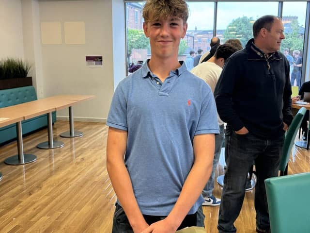 James M achieved all grade 8 &amp; 9 GCSEs