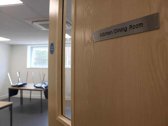 The Border Control Post at Portsmouth International Port, which has been described as a "white elephant" by councillor Gerald Vernon-Jackson. Port director Mike Sellers said roughly half of the building will not be used, as it was built under previous border control specifications.