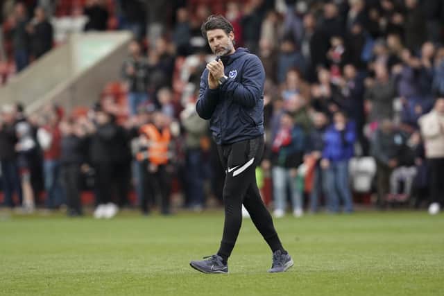 Danny Cowley at Cheltenham today.