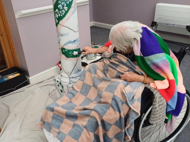 Painting activities supported residents in shaping the home environment around them.