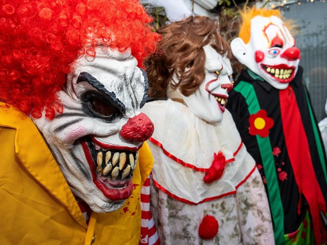 Dave and Louise Whitfield, along with a team of helpers have created a terrifying live action halloween maze in their own back garden. Pictured - Their house on Thurbern Road in Portsmouth has been transformed into the terrifying maze. Photos by Alex Shute