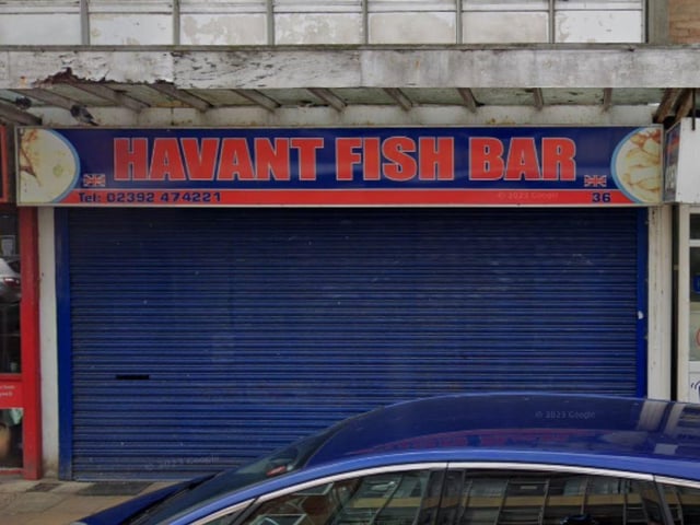 Havant Fish Bar in Market Parade has a rating of 4 from 18 TripAdvisor reviews.