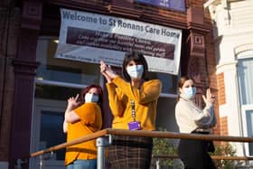 St Ronan s Nursing and Residential Care Home staff Dorothy Kozma, Rita Carneiro and Jo Jackson are hoping to help residents enjoy Christmas.

Picture: Habibur Rahman