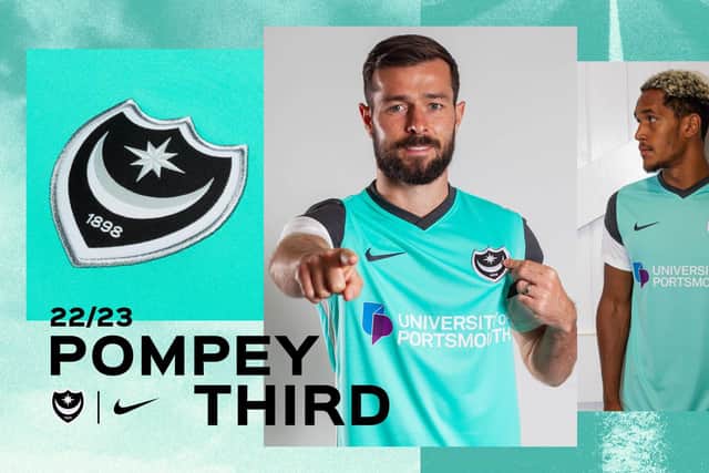 Pompey have today released their new third kit. Pic: Portsmouth FC