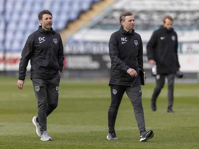 Pompey boss Danny Cowley and his assistant, Nicky, will be welcoming a new goalkeeping coach for Pompey's pre-season return on Monday. Picture: Daniel Chesterton/phcimages.com