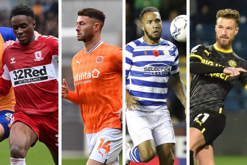 From left to right: Williams Kokolo, Gary Madine, Liam Moore and Joe Bennett are all free agents last with League One clubs.