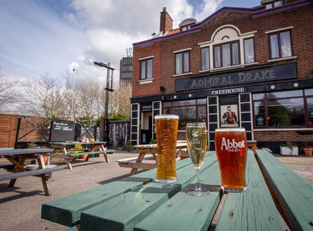 The Admiral Drake in North End, Portsmouth has turned some of its car parking space into an outdoor area that seats 100 people. It reopened on April 12.