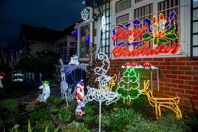 Bill and Barbara Wright have been decorating their house and gardens with Christmas lights for the last 10 years for a local charities. This year theyâ€™ve decided on The Portchester food bank.

Pictured: Some of the decorations around the home in Portchester on 27 November 2020.

Picture: Habibur Rahman