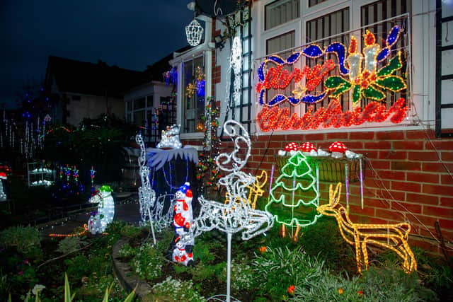 Bill and Barbara Wright have been decorating their house and gardens with Christmas lights for the last 10 years for a local charities. This year theyâ€™ve decided on The Portchester food bank.

Pictured: Some of the decorations around the home in Portchester on 27 November 2020.

Picture: Habibur Rahman