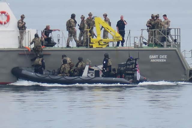 Kent's boarding team take down mock smugglers