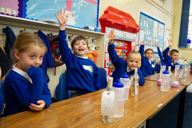 Pupils were full of energy to start a new term, in a new school, with new measures to tackle the coronavirus outbreak.
Picture: Habibur Rahman