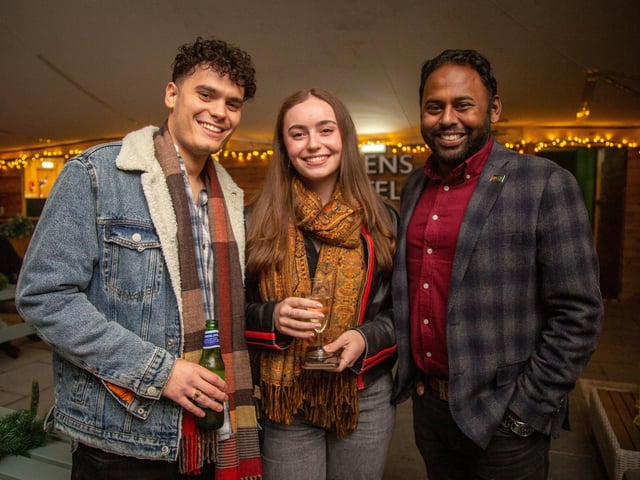Launch night of Queens Hotel Winter Lodge 2023  in Southsea on Friday 24th of Novermber 2023Pictured: People having fun at the lodgePicture: Habibur Rahman