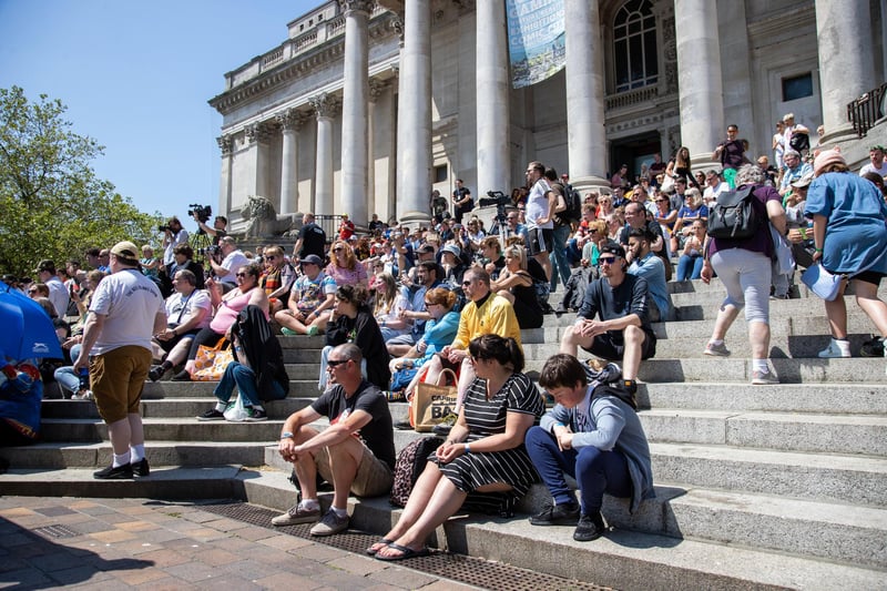Hundreds turned out to watch the Dr Who panel