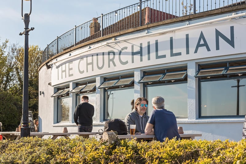 Set on Portsdown Hill, the beer garden at The Churchillian offers amazing scenic views of Portsmouth and is a perfect place to spend a sunny afternoon. 
Picture: Mike Cooter