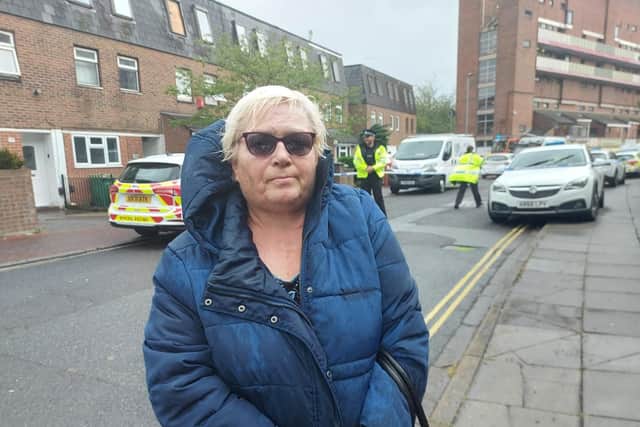 Elaine Rowland, a resident of block D in Grafton Street, Portsmouth. Pictured on May 11, 2022.