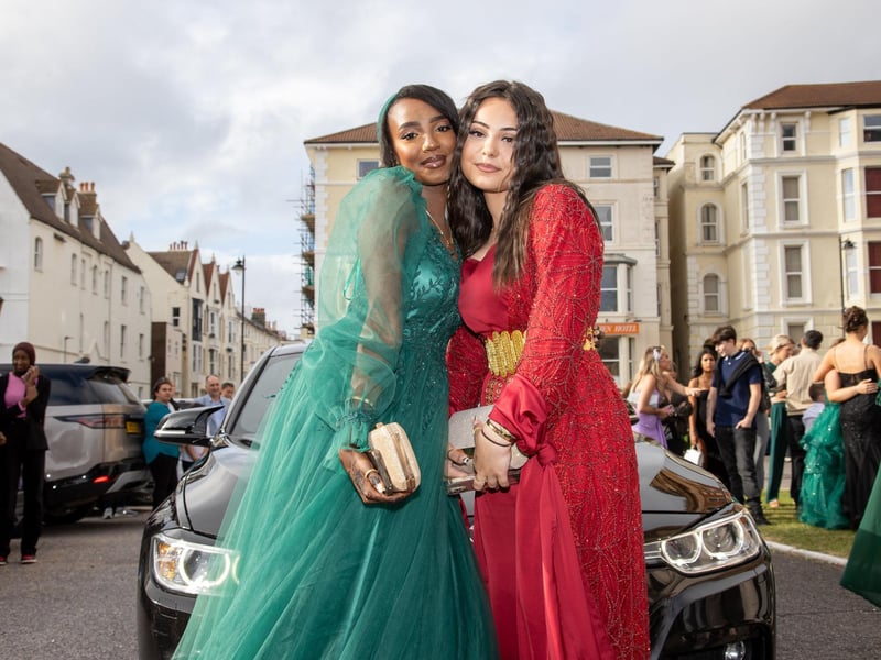 Portsmouth Academy held their prom at the Queens Hotel in Southsea on Wednesday evening.Pictured - Students arriving at their Prom at the Queens Hotel in Southsea