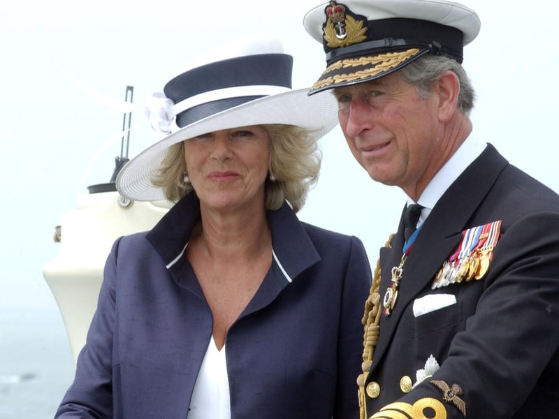 Prince of Wales and Duchess of Cornwall onboard HMS Scott for the International Fleet Review.