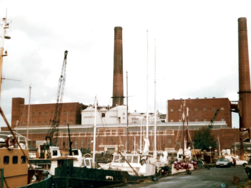 Portsmouth power station from the camber 1981. It seems odd looking at this photograph to think the power station once overshadowed the Camber. Picture: Bob Thompson