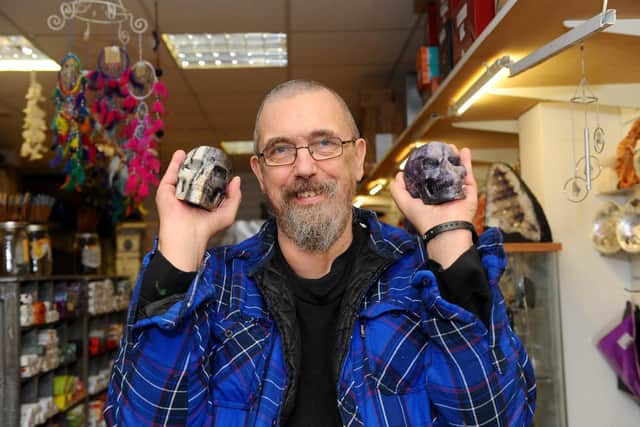 Craft Crazy in West Street, Fareham.
Pictured is: Owner of Craft Crazy Peter Fisher.
Picture: Sarah Standing (250221-3772)