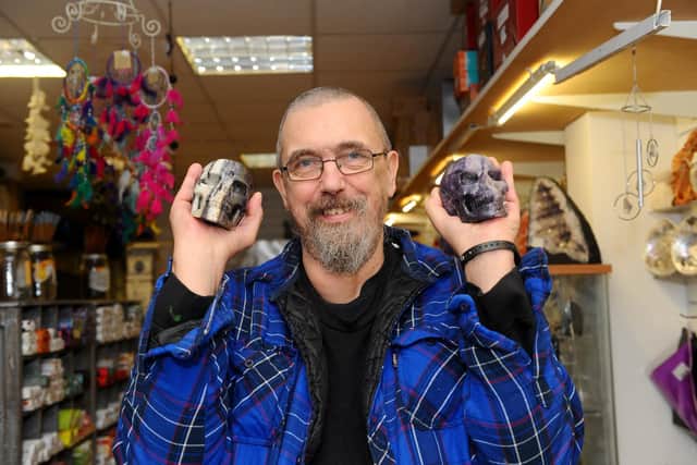 Craft Crazy in West Street, Fareham.

Pictured is: Owner of Craft Crazy Peter Fisher.

Picture: Sarah Standing (250221-3772)