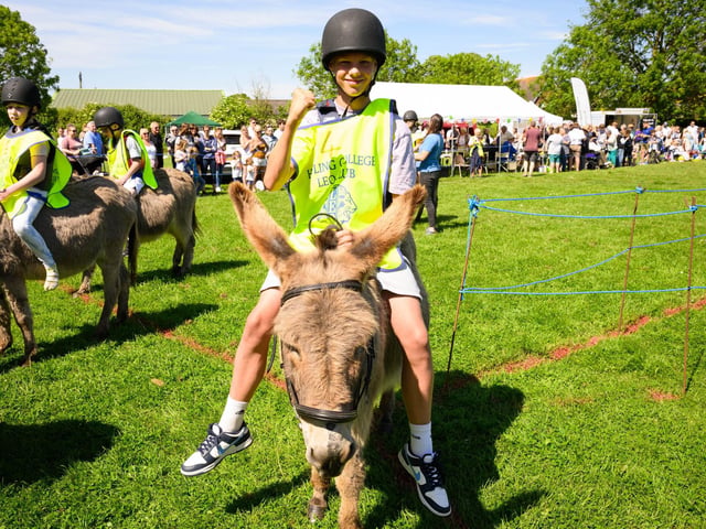 Ethan Hinsley celebrates wining a race.Picture: Keith Woodland (250521-157)