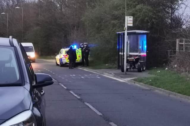 Police attended an incident after a collision involving a quad bike and a car.

Picture: Stuart Vaizey