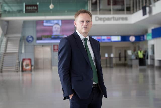 Transport secretary, Grant Shapps, said the new Covid-19 alert app could be rolled out in the next few weeks. Here he is pictured at Portsmouth International Port in 2019.
Picture : Habibur Rahman