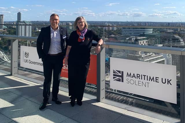 Stuart Baker, Managing Director and Anne-Marie Mountifield, Chair of Maritime UK Solent