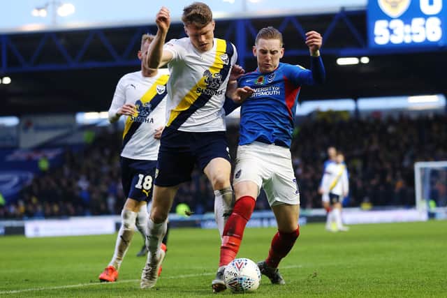 Ronan Curtis in action against Oxford in November. Picture: Joe Pepler