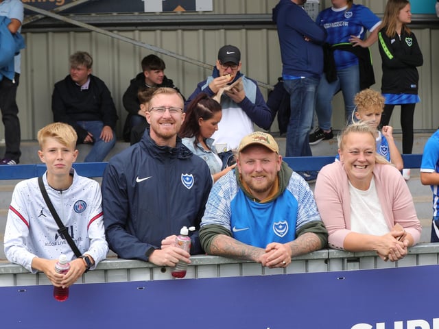 Pompey make their annual pre-season trip to the Hawks Picture: Dave Haines.