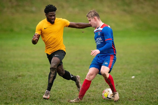 FFTP (yellow) v The Meon. Picture by Keith Woodland