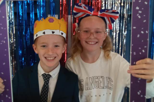 Enjoying the fun at Clanfield Junior School.