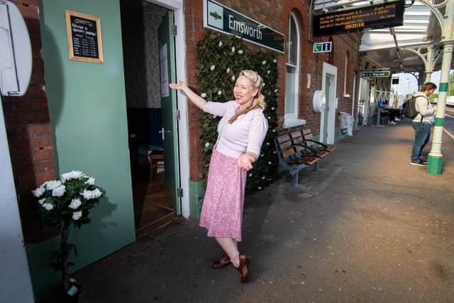 Queenie Butler-Hoskins at her new tearoom. Picture: Habibur Rahman