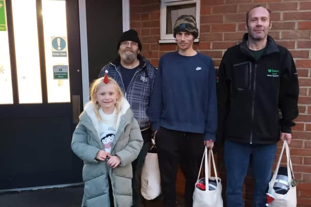 Rayah Holland, from Gosport, sold her toys to raise money for charity and help provide essential items for the homeless in the cold winter months.