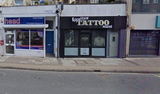 KnowHow Tattoo, Albert Road, has a rating of 4.9 on Google with 182 reviews.