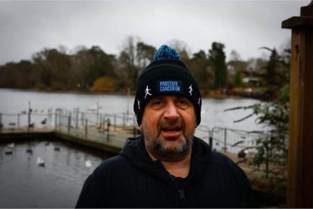 Kevan Birkett on one of his many walks to raise funds and awareness for Prostate Cancer UK despite his own terminal diagnosis.