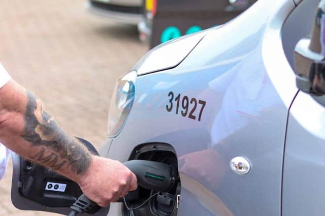 The 100% electric vans will help improve air quality in the city