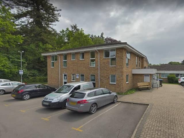 Brook Lane Surgery, which was damaged by a fire on Tuesday. Photo: Google