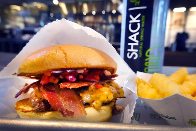 Burger chain Shake Shack has sites across the country. It has yet to open a restaurant in Portsmouth. (Photo Illustration by Scott Olson/Getty Images)