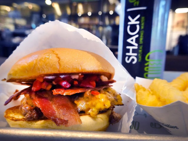 Burger chain Shake Shack has sites across the country. It has yet to open a restaurant in Portsmouth. (Photo Illustration by Scott Olson/Getty Images)
