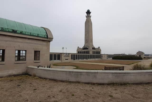 Portsmouth Naval Memorial on Southsea Common which has been the target of sick yobs who have used it as their own personal toilet.