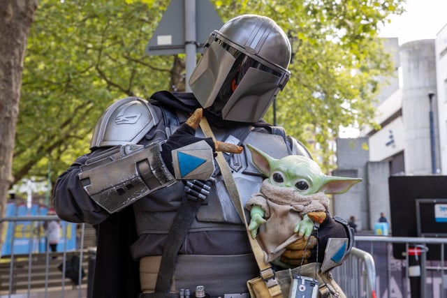 The Mandalorian and Grogu were on hand for photos.  Photos by Alex Shute