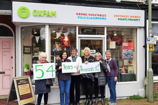 Volunteers outside the Oxfam shop in Lee-on-the-Solent. Picture: Contributed