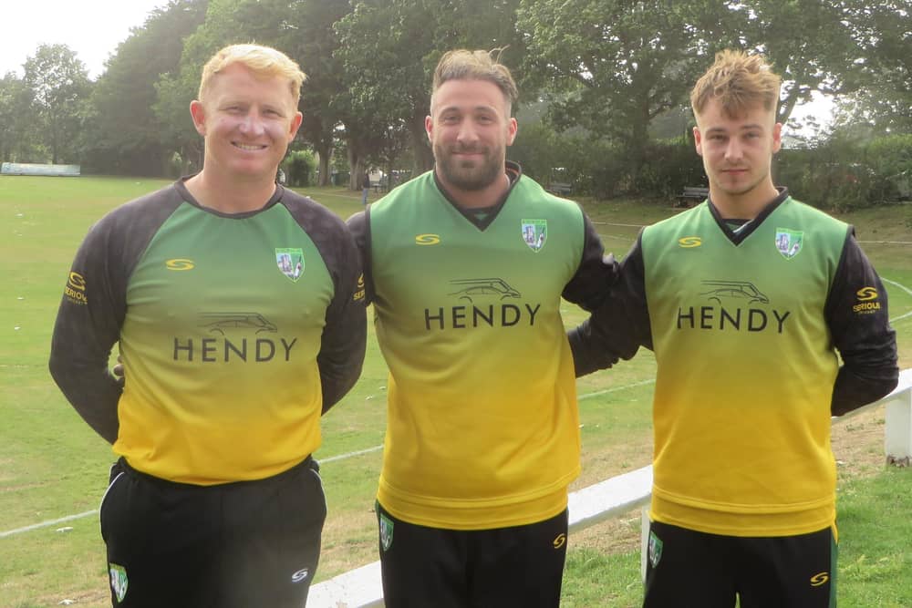 Tom Morton (108), Nathan Feltham (78 not out) and  Jack Robson (75) all starred for Sarisbury in their high-scoring loss to Andover. Picture by Mike Vimpany