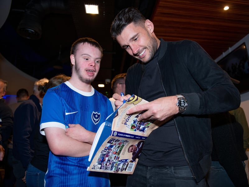The Played Up Pompey Four book launch in Fratton Park's Victory Lounge on Friday night. Picture: Steve Reid
