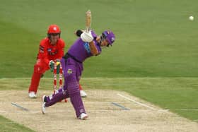 D'Arcy Short, seen here batting for the Hobart Hurricanes, will play for Hampshire in the 2021 Vitaliy Blast tournament. Photo by Mike Owen/Getty Images.