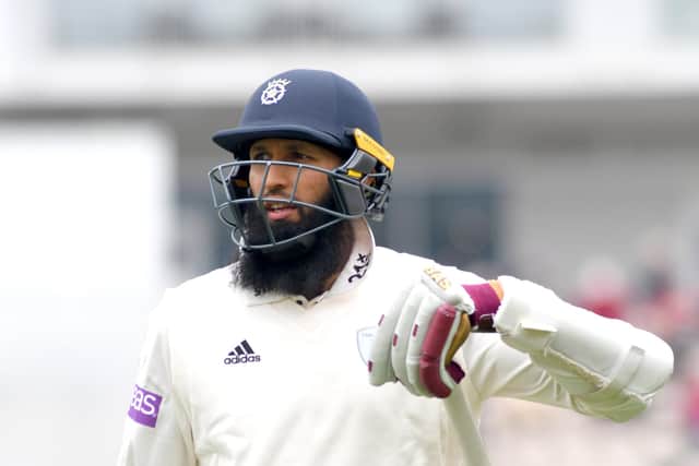 Hashim Amla was the eighth player to score a century in his 100th Test. Joe Root is the ninth. Picture: Neil Marshall