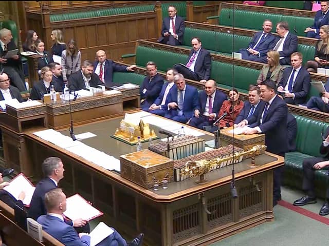 Alan Mak MP at the Despatch Box in the House of Commons