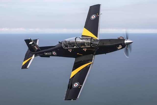 Image of the new Texan trainer aircraft, which entered service this year (2019) with the Royal Air Force.