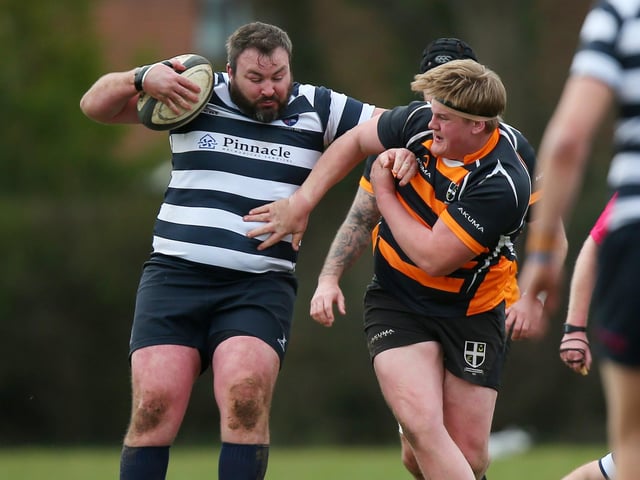 Havant's Tom Blackburn, left. Picture: Chris Moorhouse
